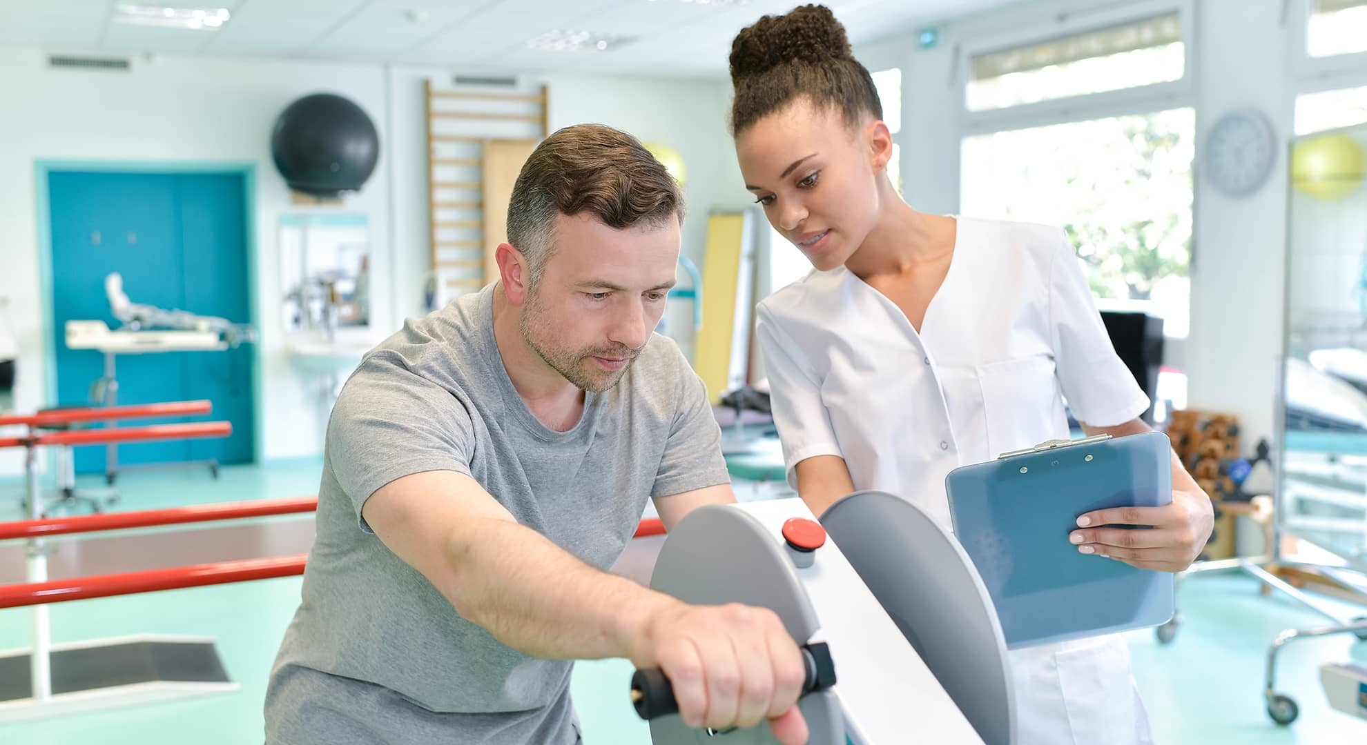 Man and woman in room