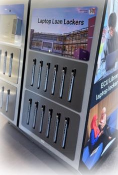 Laptop locker unit at Joondalup Library
