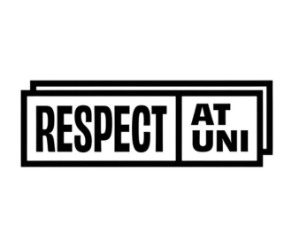 A black-and-white logo displaying the words 