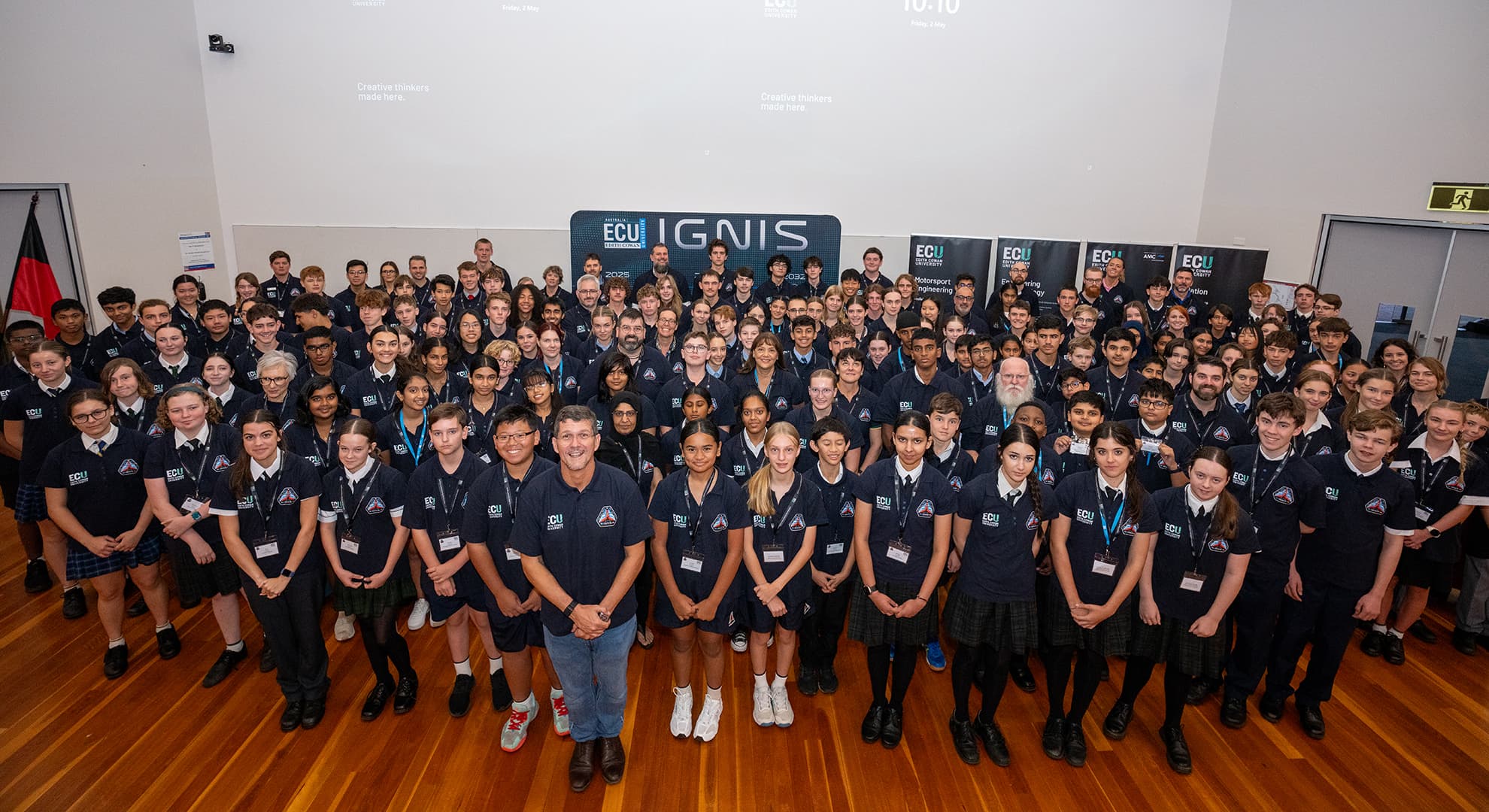 Prof Paulo de Souza and the IGNIS interns.