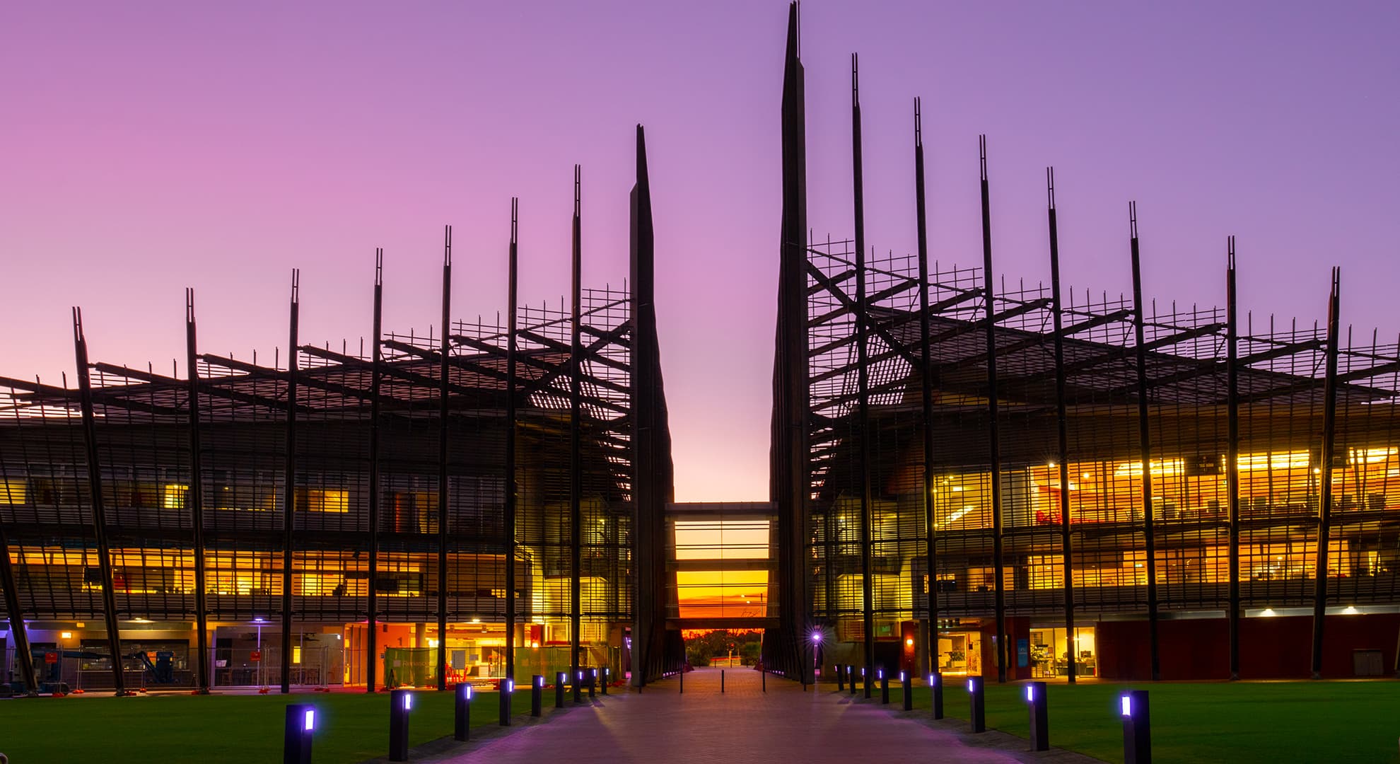 Photograph on building one on ECU's Joondalup campus
