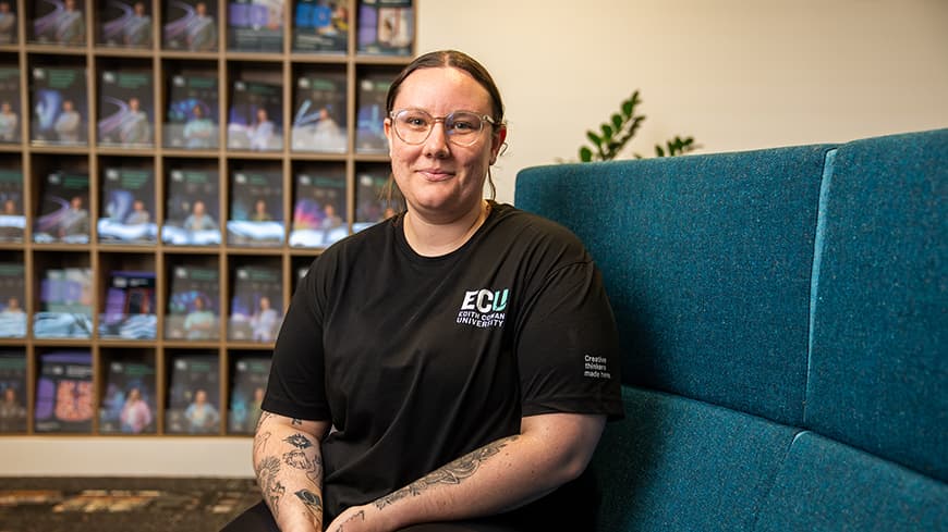 Young woman in an office