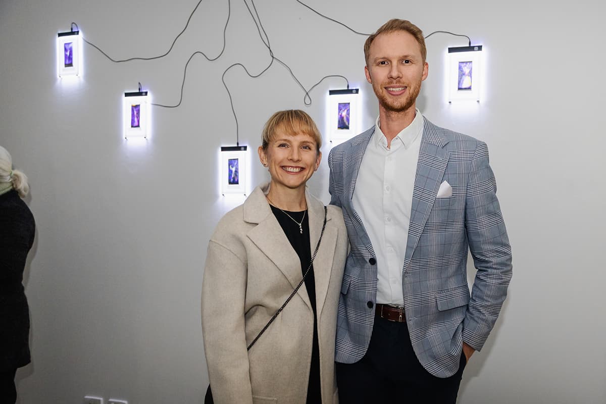 Couple of guests posing for camera Content image 4 caption: (L-R) Lauren Murray (Rise choreographer) and Alexander McKinnon