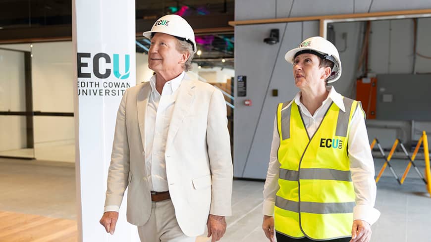 Andrew and Clare on tour