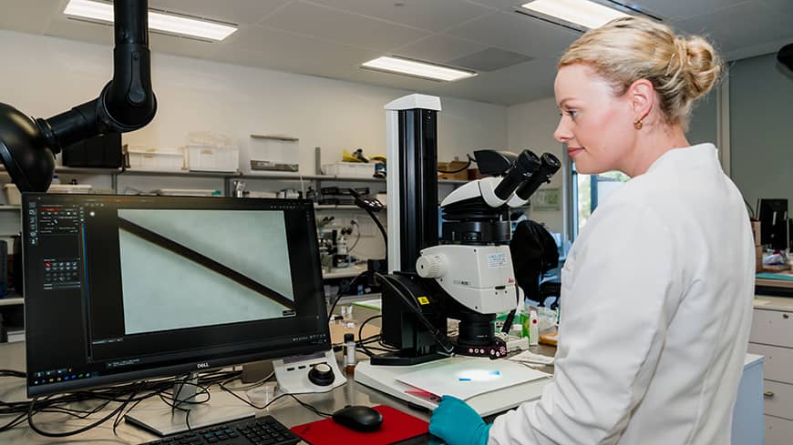 Female scientist in lab