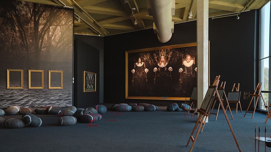 Image of interactive Art Gallery space