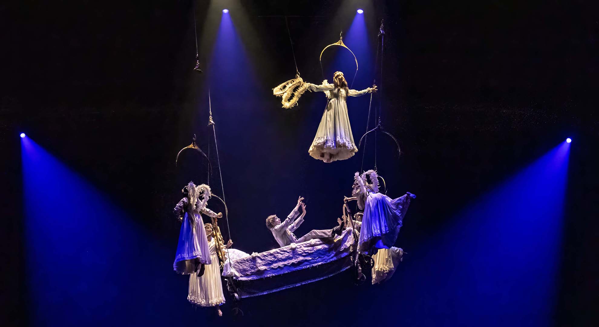 Performers on a stage.