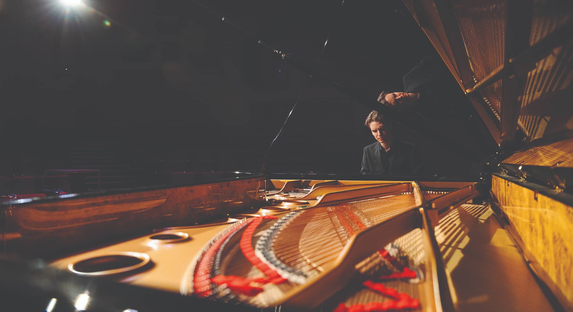 Person playing the piano.