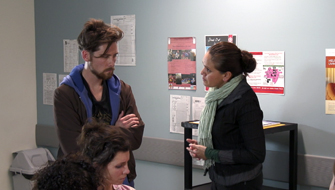 Image shows a scenario demonstrating communication in family centred care