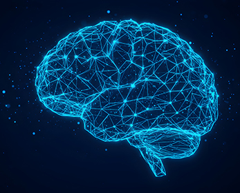Image of a digital brain