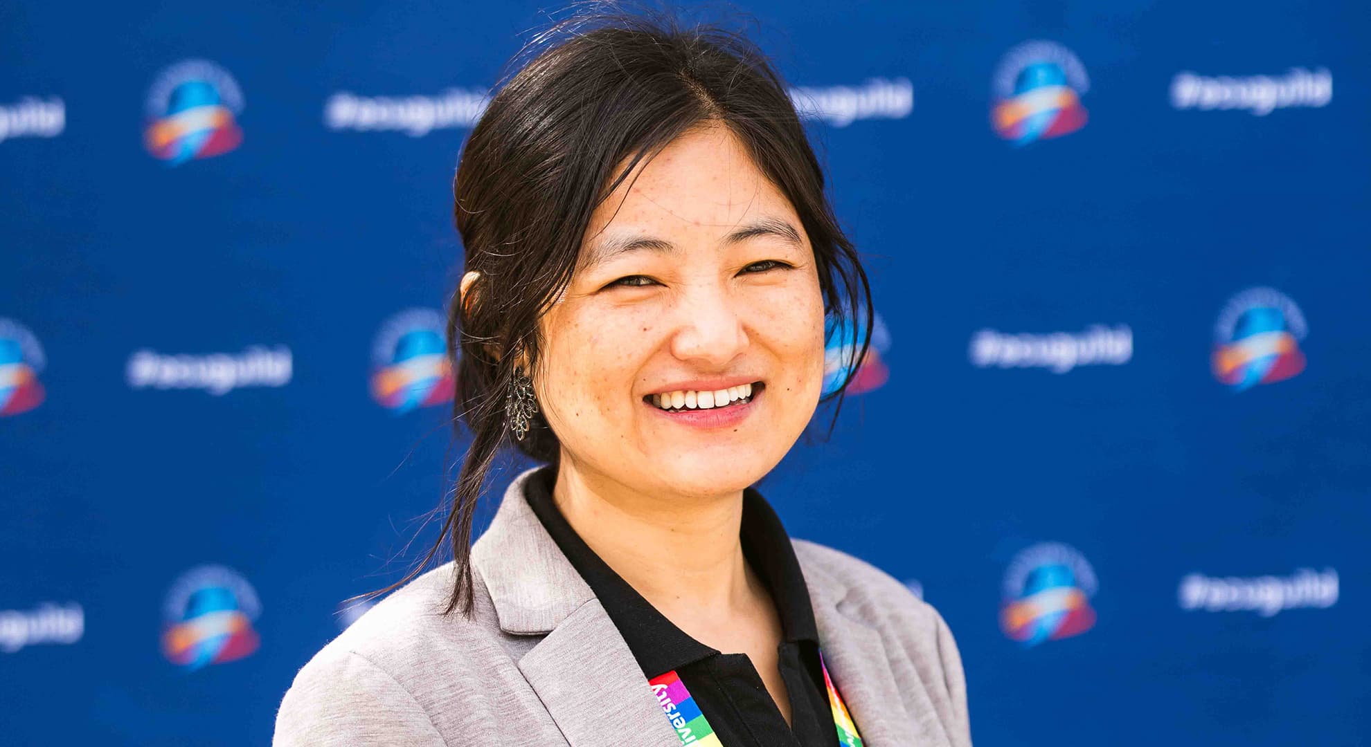 Young woman in profile