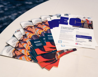 MARS Centre flyers sitting on a table