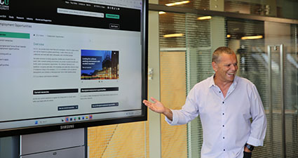 Professional employee at ECU