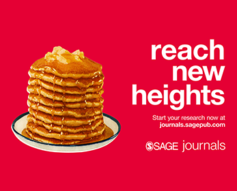 SAGE promotional media shows a tall stack of pancakes on a red background with the tagline: ‘reach new heights’.