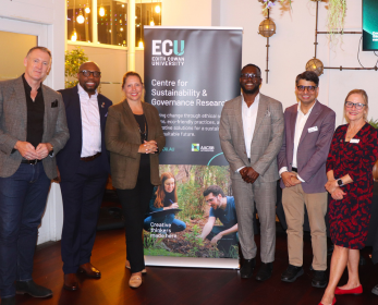 The CSGR team posing for group photo at the roundtable event.