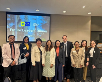 ECU Staff and Students at the CPA Future Leaders Dinner 2025