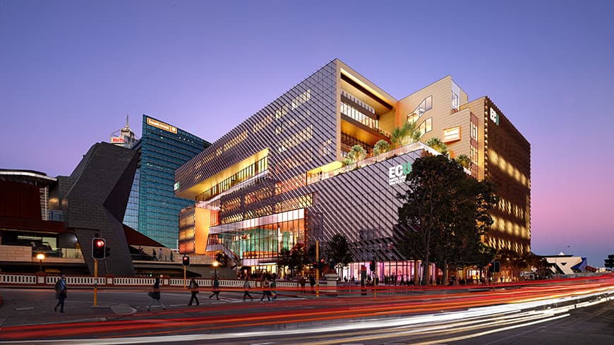 Large building in a city